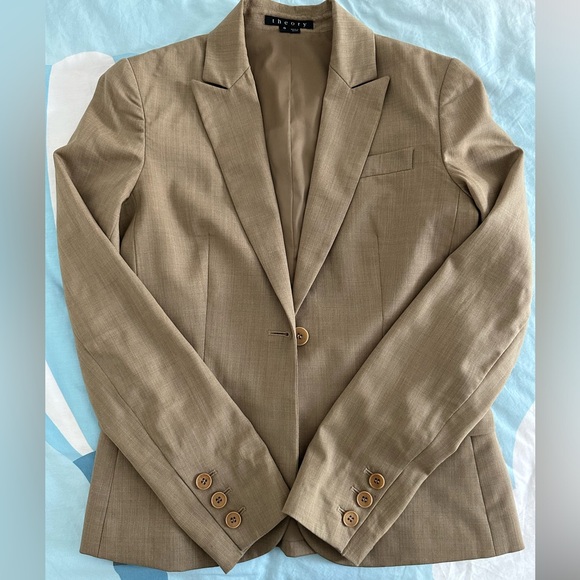 Theory Light Brown Jacket Size 0 - Picture 3 of 5